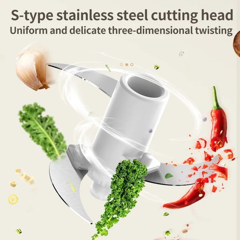 Electric garlic blender