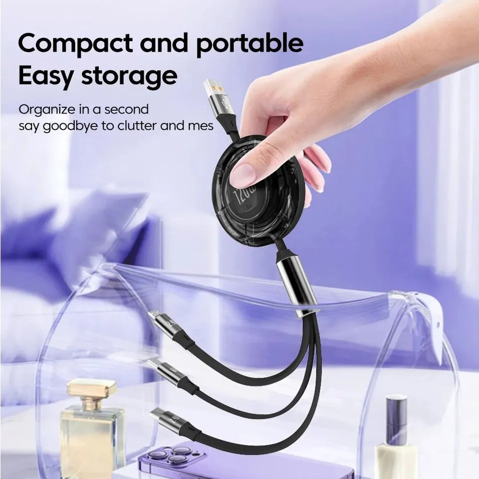 retractable charging cord