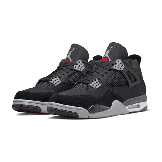 Jordan 4 retro  black canvas