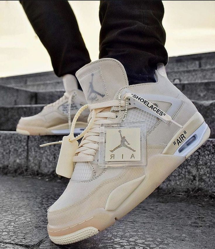 Air Jordan 4 retro off white sail